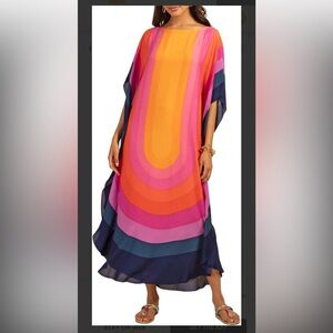 Vibrant Multicolor Kaftan Dress or coverup
